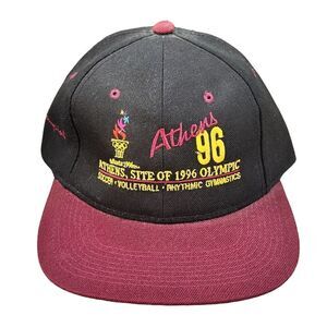 1996 Athens Olympic Champion Adjustable Wool Snapback Cap Hat‎ NWOT Vintage